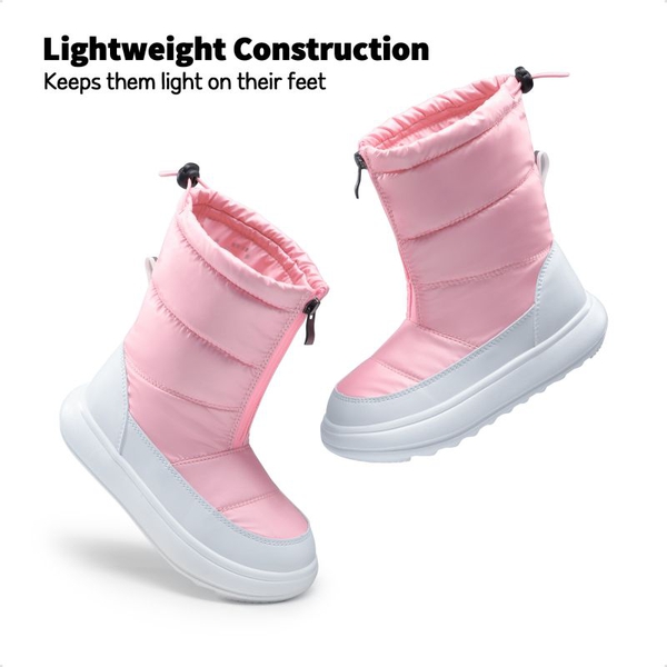 Girls' Lightweight & Foldable Snow Boots  - PINK - 3